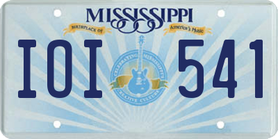 MS license plate IOI541