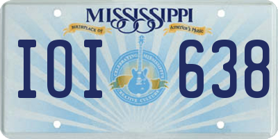 MS license plate IOI638