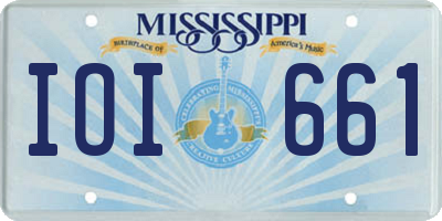 MS license plate IOI661
