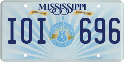 MS license plate IOI696
