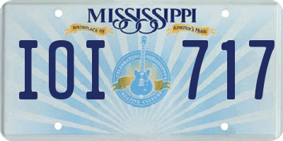 MS license plate IOI717