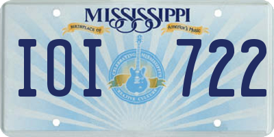 MS license plate IOI722