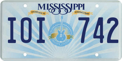 MS license plate IOI742