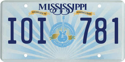 MS license plate IOI781