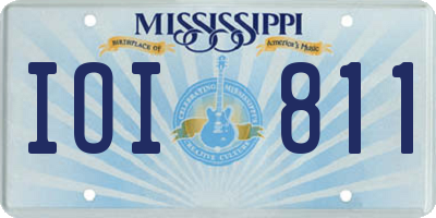 MS license plate IOI811