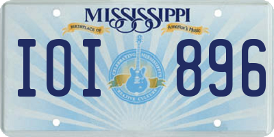 MS license plate IOI896
