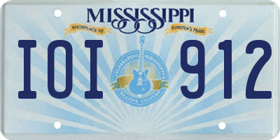 MS license plate IOI912