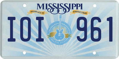 MS license plate IOI961