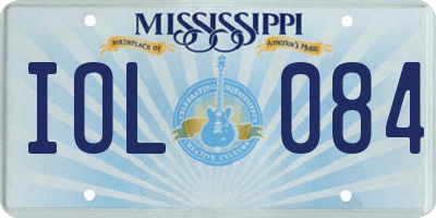 MS license plate IOL084