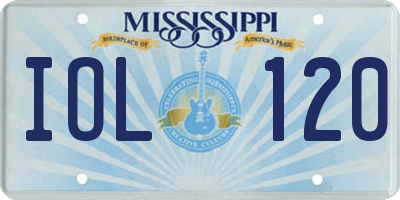 MS license plate IOL120