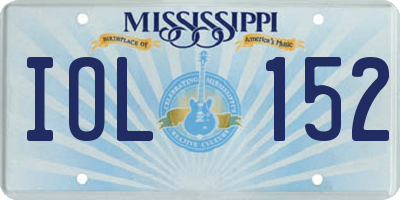 MS license plate IOL152