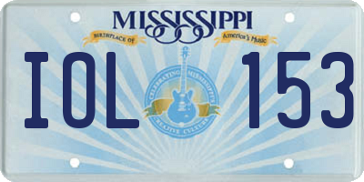 MS license plate IOL153