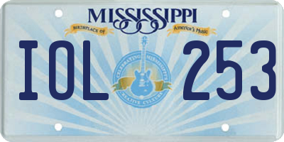 MS license plate IOL253