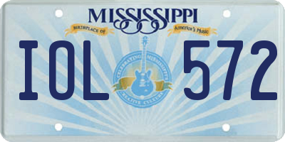 MS license plate IOL572