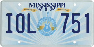 MS license plate IOL751