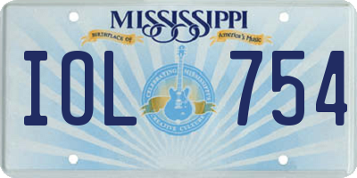 MS license plate IOL754