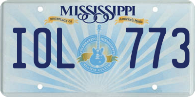 MS license plate IOL773