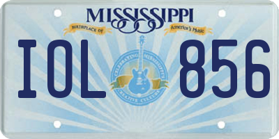 MS license plate IOL856