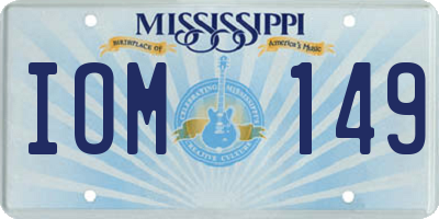 MS license plate IOM149
