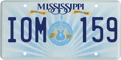 MS license plate IOM159