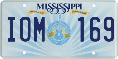 MS license plate IOM169