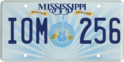 MS license plate IOM256