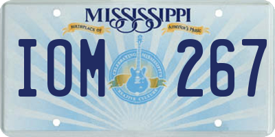 MS license plate IOM267