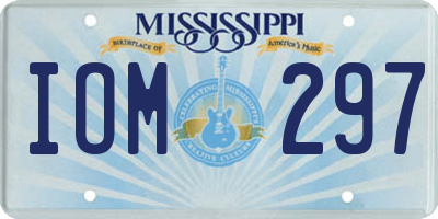 MS license plate IOM297