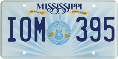 MS license plate IOM395