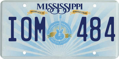 MS license plate IOM484