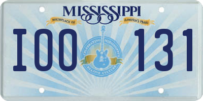 MS license plate IOO131