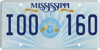 MS license plate IOO160