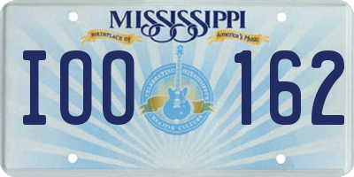 MS license plate IOO162