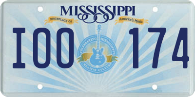 MS license plate IOO174