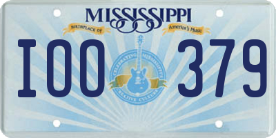 MS license plate IOO379