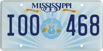 MS license plate IOO468