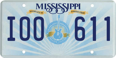 MS license plate IOO611
