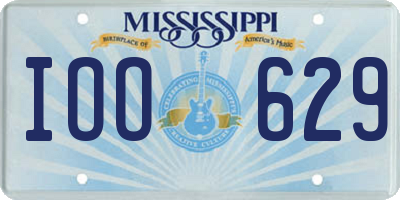 MS license plate IOO629