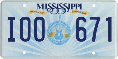 MS license plate IOO671