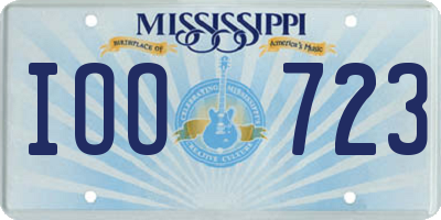 MS license plate IOO723