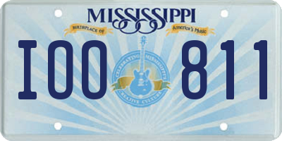 MS license plate IOO811