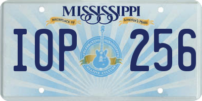 MS license plate IOP256