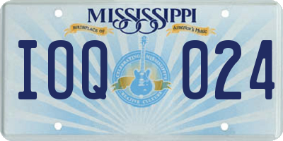 MS license plate IOQ024