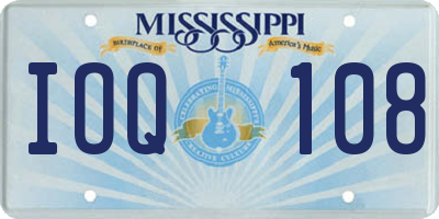 MS license plate IOQ108