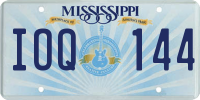 MS license plate IOQ144