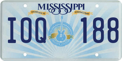MS license plate IOQ188