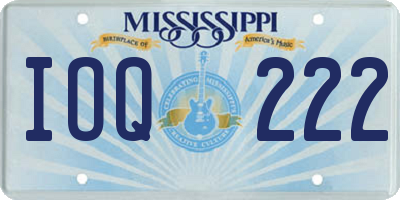 MS license plate IOQ222