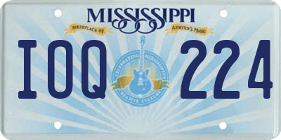 MS license plate IOQ224