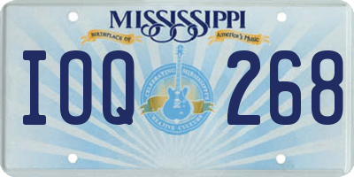 MS license plate IOQ268
