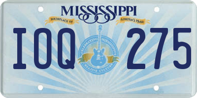 MS license plate IOQ275